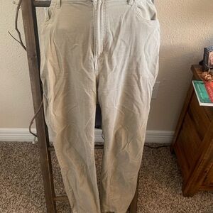 LOFT Tan Trousers with Relaxed Fit